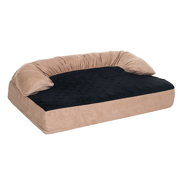 Wholesale Factory New Design Luxury Bolster Memory Foam Beds for Dogs Memory Foam Dog Bed