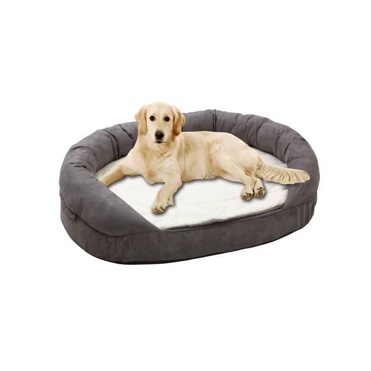CPS Wholesale Factory New Design Luxury Bolster Memory Foam Pet Supplies Pet Dog Bed
